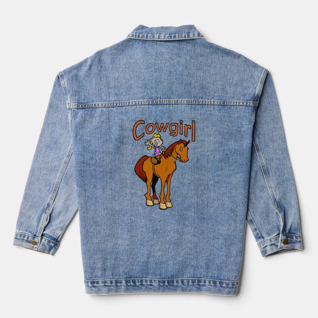 Cowgirl Rodeo Denim Jacket (Back)