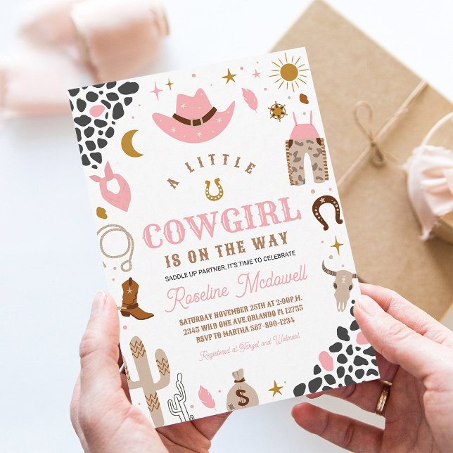 Cowgirl Rodeo Southwestern Baby Shower Invite (Creator Uploaded)