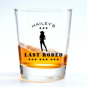 Cowgirl Rodeo Wedding Bachelorette Party Shot Glass
