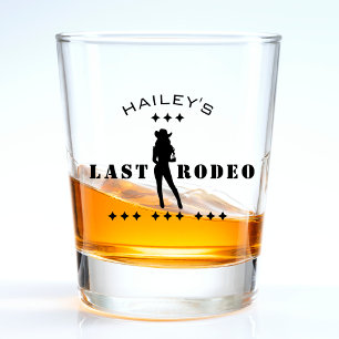 Cowgirl Rodeo Wedding Bachelorette Party Shot Glass