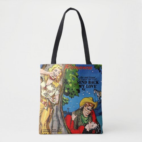 Cowgirl Romance The Betrayal Vintage Comics Tote Bag