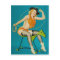 Cowgirl Roping the Horse Pin Up
