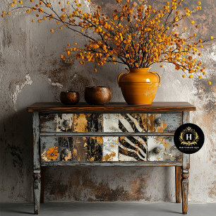 Cowgirl Rustic Western Country Wood Decoupage  Tissue Paper