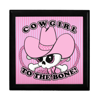 Cowgirl Skull Gift Box