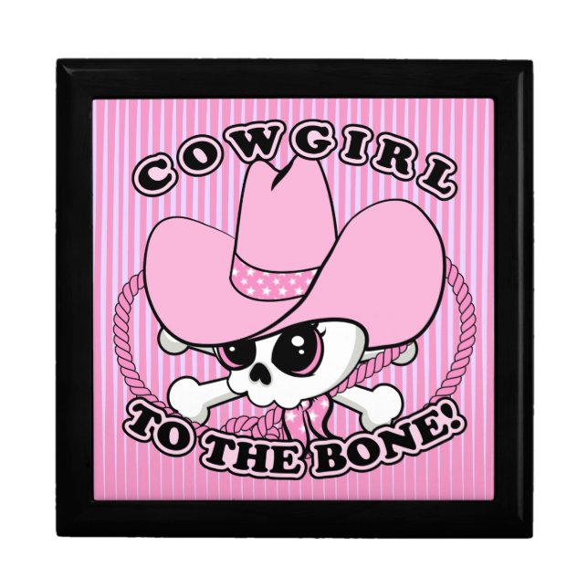 Cowgirl Skull Gift Box (Front)