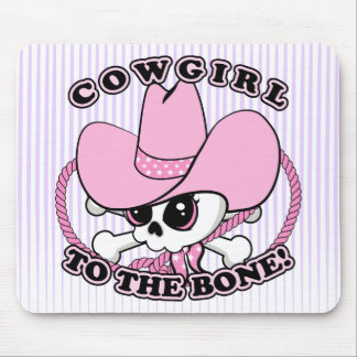 Cowgirl Skull Mouse Pad