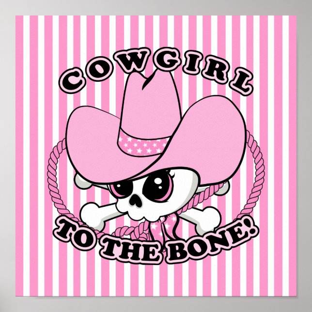 Cowgirl Skull Poster (Front)
