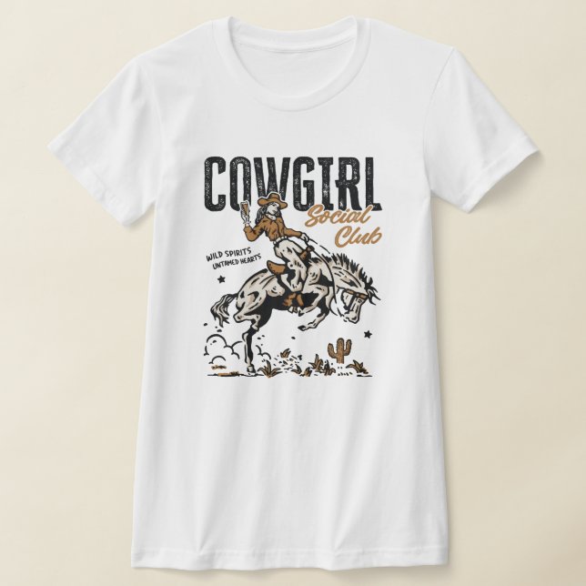 Cowgirl Social Club T-Shirt (Laydown)