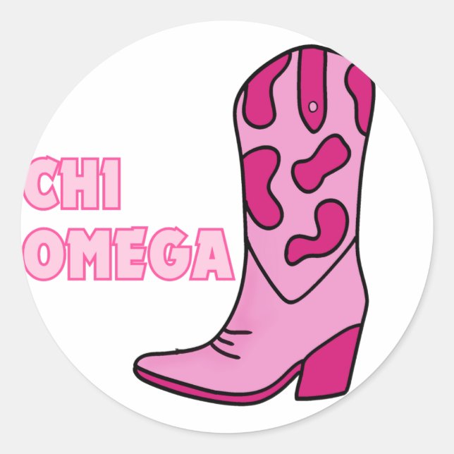 Cowgirl Sorority Sticker Chi O (Front)