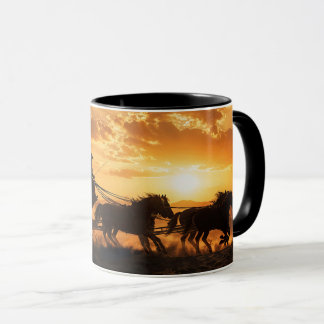 Cowgirl Stagecoach Country Western  Mug