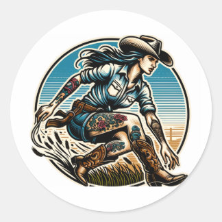 Cowgirl Sticker