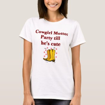 Cowgirl T-shirt by occupationtshirts at Zazzle