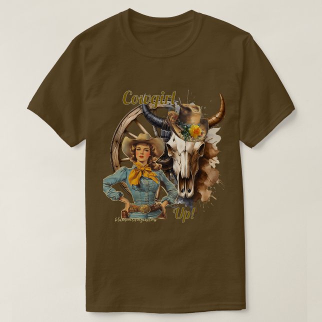 Cowgirl  T-Shirt (Design Front)