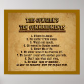 The Ten Commandments Poster
