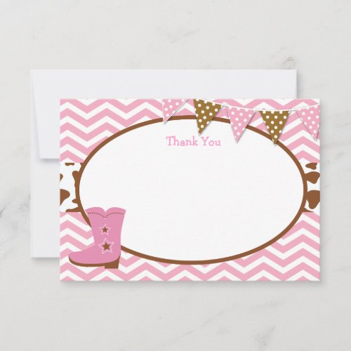 Cowgirl Thank You Cards
