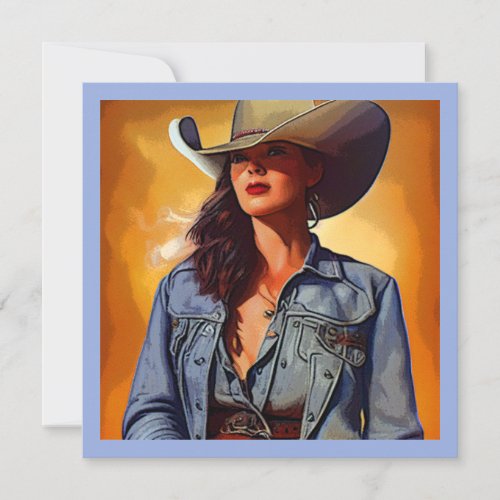 Cowgirl_Thank You Cards_Blank Note Cards set 10