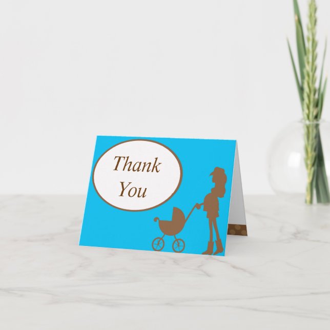 Cowgirl Thank You Note Card (Front)