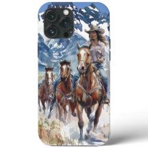 Cowgirl trailblazer phone case.