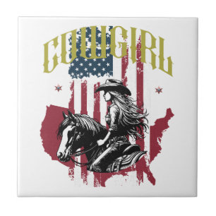 COWGIRL USA CERAMIC TILE