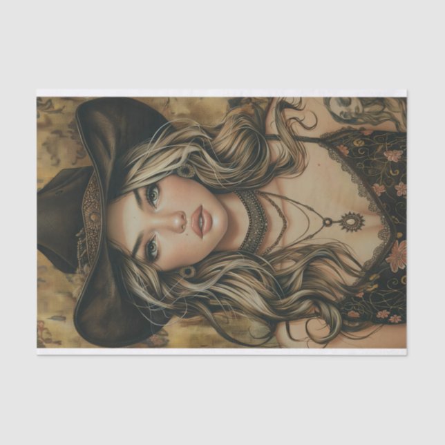 Cowgirl Vibes18 Tissue Paper (Front)