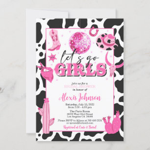 Cowgirl Western Bachelorette/Bridal Shower Invitation