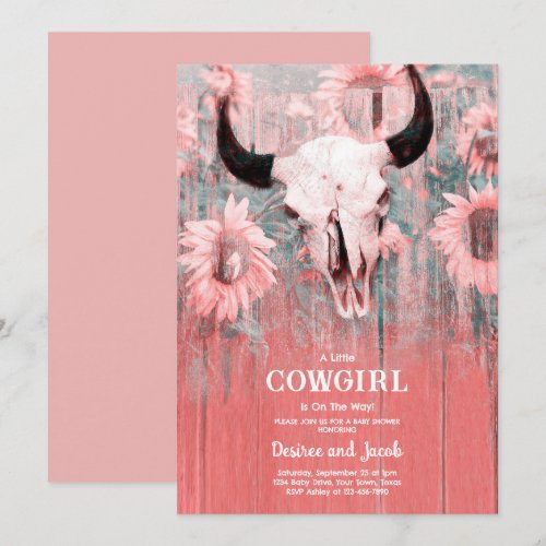 Cowgirl Western Country Floral Rodeo Baby Shower