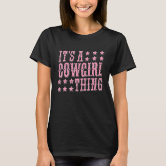 Cowgirl Western Country Rodeo Vintage Fun T-Shirt