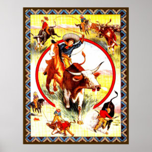 "Cowgirl" Western Poster