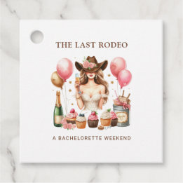 Cowgirl Western Rodeo Bachelorette Bridal Shower Favor Tags