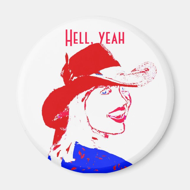 Cowgirl Western Wear Magnet (Front)