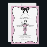 Cowgirl Whimsical Hand drawn 21st Birthday  Invitation<br><div class="desc">Cowgirl Whimsical hand drawn 21st Birthday Invitation - This unique whimsical birthday invitation features a hand drawn cowgirl sitting in a pink martini glass, wearing her cowboy hat and holding a martini. The martini glass also features a trendy coquette bow. Most text and graphics can be edited. Don't like my...</div>
