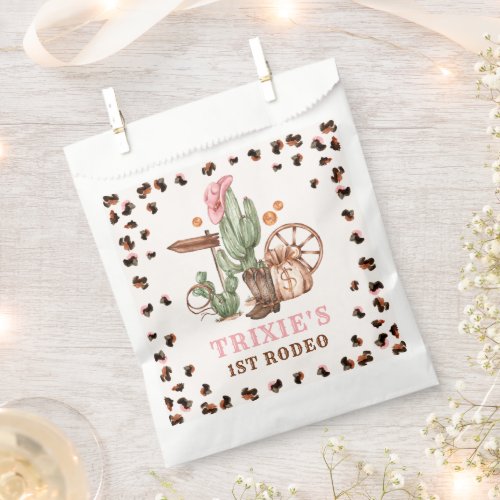 Cowgirl Wild West 1st Rodeo Ranch Birthday Party Favor Bag
