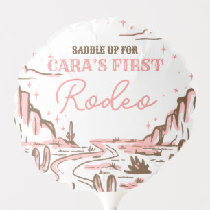 Cowgirl Wild West Rodeo Birthday Party Balloon