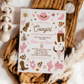 Little Cowgirl Baby Shower  Invitation