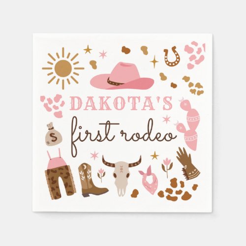 Cowgirl Wild West Rodeo Ranch Birthday Party Decor Napkins