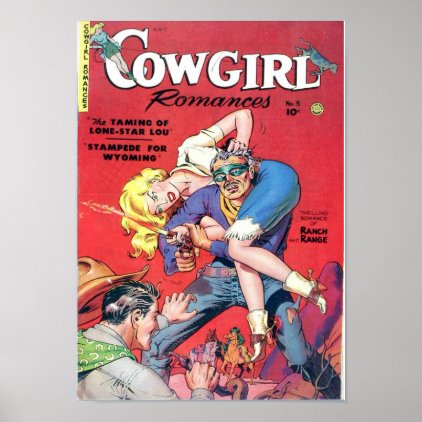 Cowgirl Wrestles Villain Poster