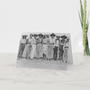 Cowgirls at Cheyenne Frontier Days, 1929. Card