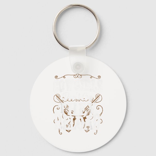 Cowgirls Don't Cry They Reload  Keychain (Front)