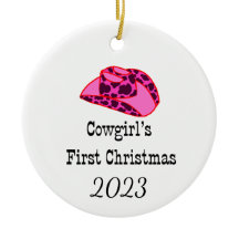 Cowgirls First Christmas Ornament