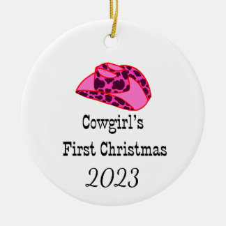Cowgirls First Christmas Ornament