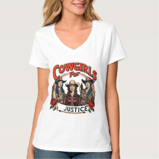 Cowgirls for Justice T-Shirt – Vintage Western Cow