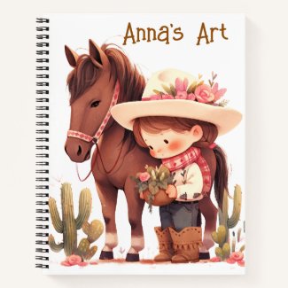 Cowgirl's Personalize Sketch 