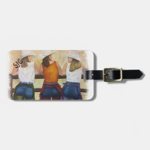 COWGIRLS PERSONALIZED LUGGAGE TAG