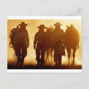 Cowgirls postcard