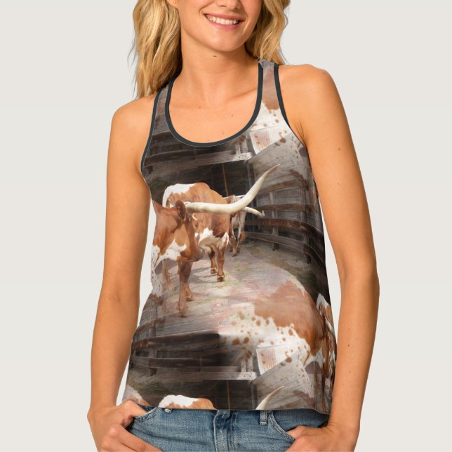 Cowgirl's Racerback Tank Top (Front)