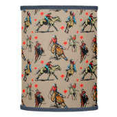 Cowgirls Riding Horses Lamp Shade (Left)