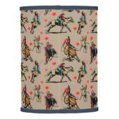 Cowgirls Riding Horses Lamp Shade (Back)