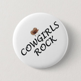 Cowgirls Rock Button