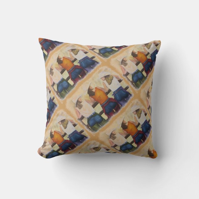 COWGIRLS TIME-OUT THROW PILLOW (Front)