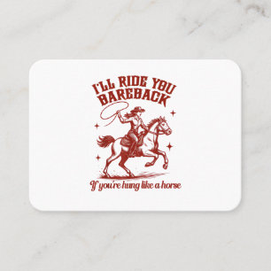 Cowgirls Western Wild West Business Card